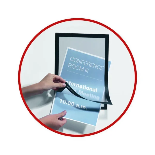 Ramme DURAFRAME A4 magnet sølv (2)