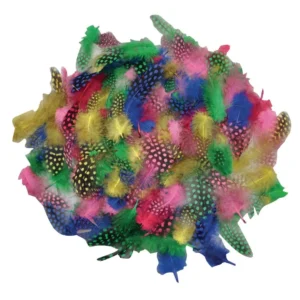 Perlehønsfjær PLAYBOX ass (100)