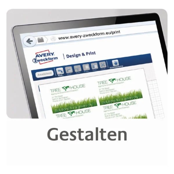 Visittkort AVERY ILC 85x54mm 200g (250)