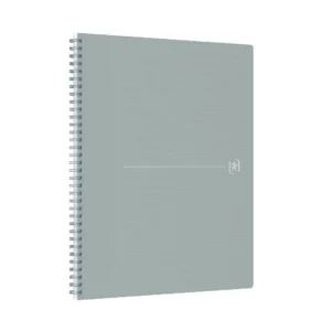 Notatbok OXFORD Origins A4+ lin 90g grå