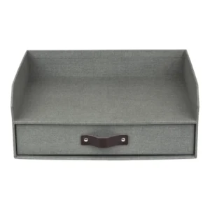 Brevkurv BIGSO Walter A4 m/skuff grå