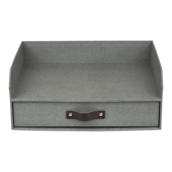 Brevkurv BIGSO Walter A4 m/skuff grå