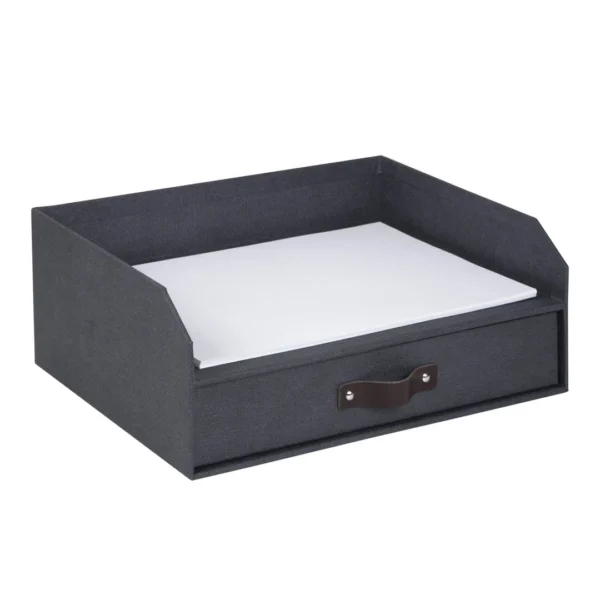 Brevkurv BIGSO Walter A4 m/skuff sort