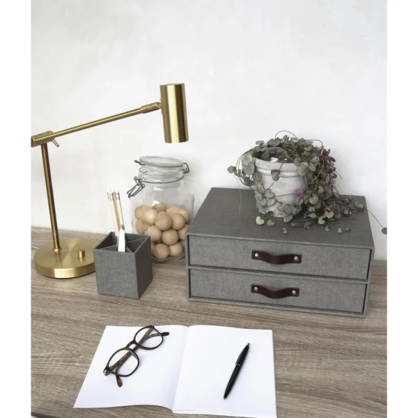 Skuffekabinett BIGSO Birger A4 2 sk. grå