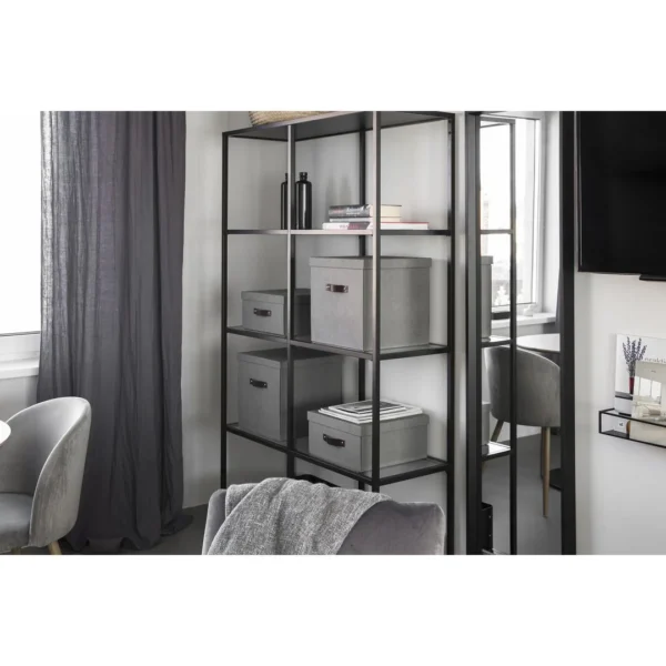 Oppbevaringsboks BIGSO Logan m/lokk lin