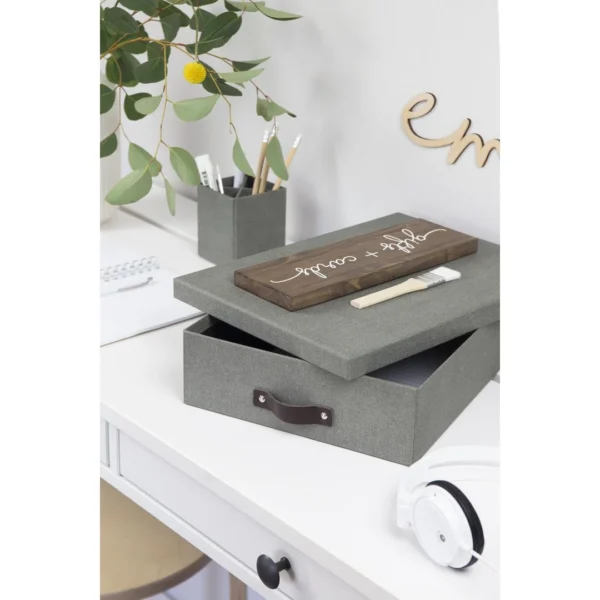 Dokumentboks BIGSO Oskar A4 grå