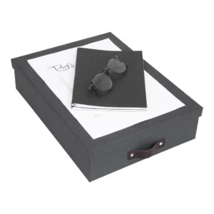 Dokumentboks BIGSO Oskar A4 sort