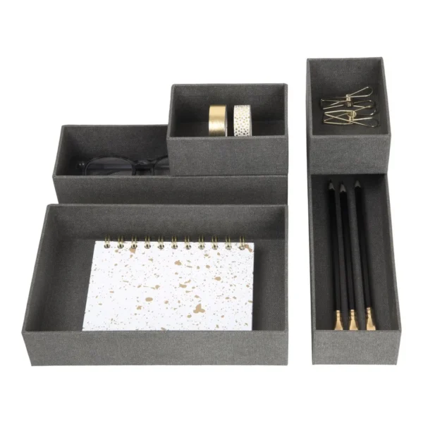 Skuffeinnsats BIGSO Emma sett grå (5)