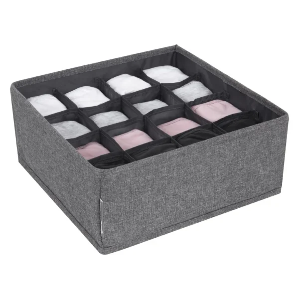 Skuffeinnsats BIGSO 16 rom grå