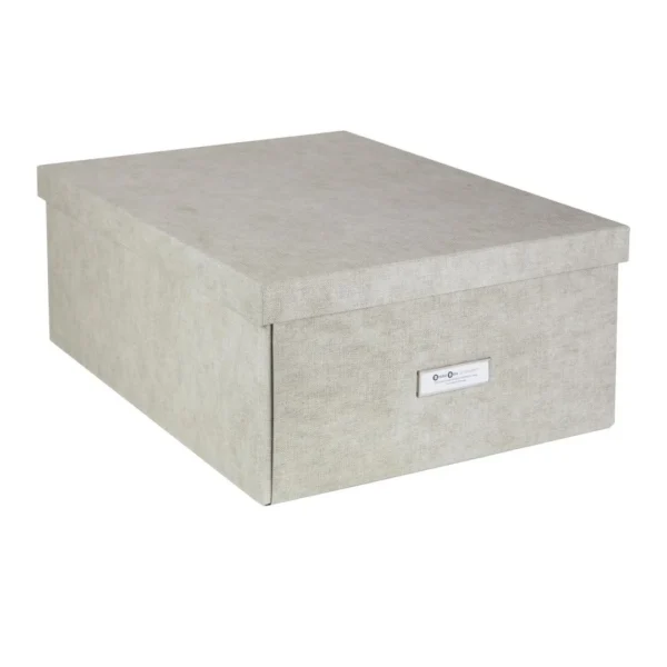 Oppbevaringsboks BIGSO Katrin m/lokk lin