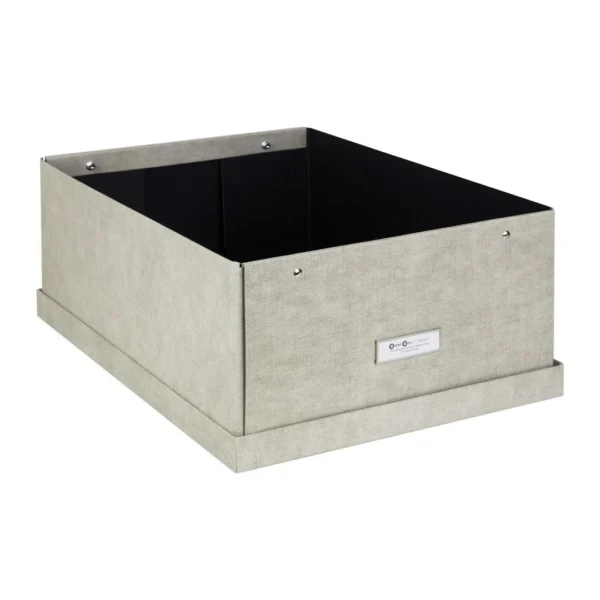 Oppbevaringsboks BIGSO Katrin m/lokk lin