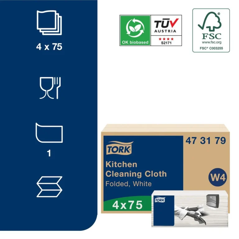 Klut TORK rengjøring kjøk. sterk W4 (75) - Bilde 2