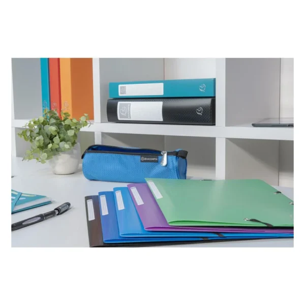 Strikkmappe EXACOMPTA A4 Jewel PP blå
