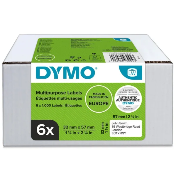 Etikett DYMO Universal 57x32mmx1000 (6)