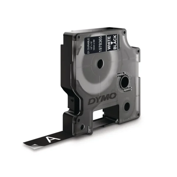 Tape DYMO D1 12mm x 3m hvit/sort