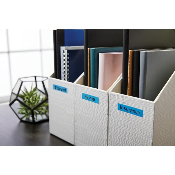 Tape DYMO D1 12mm x 7m sort/blå