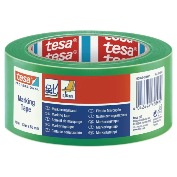 Tape TESA PVC gulv/varsel grønn