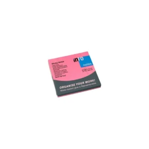 Notatblokk INFO 75x75 neon rosa
