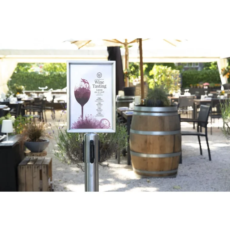 Plakatramme SECURIT avsperring A4 Stål - Bilde 3