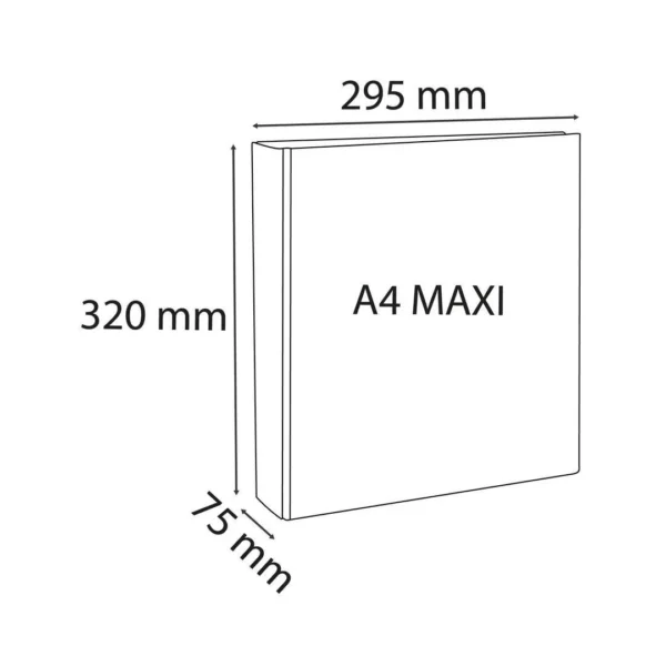 Innstikkperm EXACOMPTA A4+ 2D 50/75 hvit