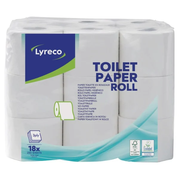 Toalettpapir LYRECO 3L 30m (18)