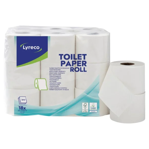 Toalettpapir LYRECO 3L 30m (18)