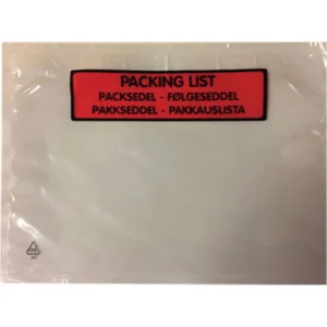 Pakkseddelpose C5 235x175mm 45my (1000)