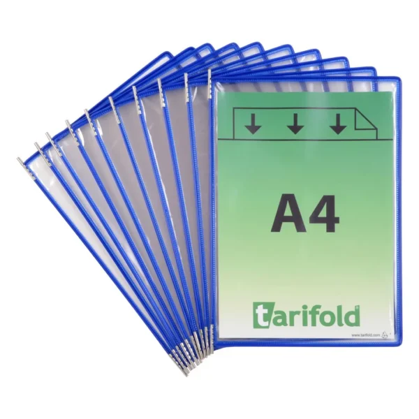 Lomme TARIFOLD A4 PP blå (10)