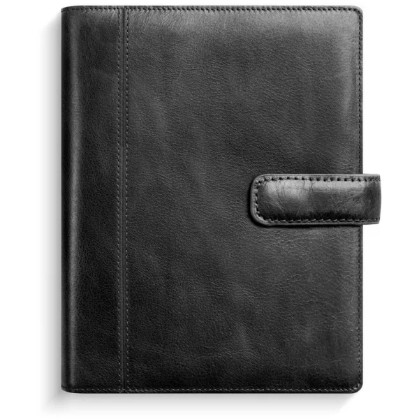 Planlegger BURDE Compact skinn A7 sort