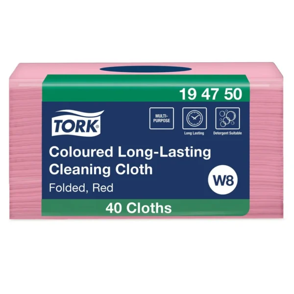 Klut TORK Premium W8 kodet rød (40)