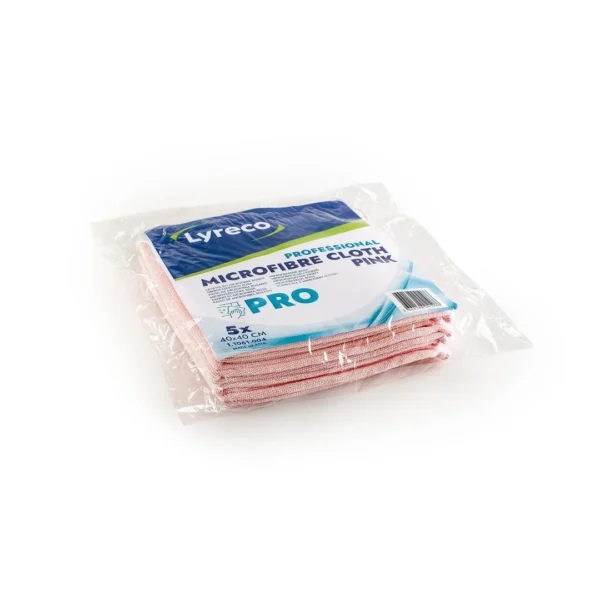 Klut LYRECO Pro mikrofiber 40x40 rosa(5)