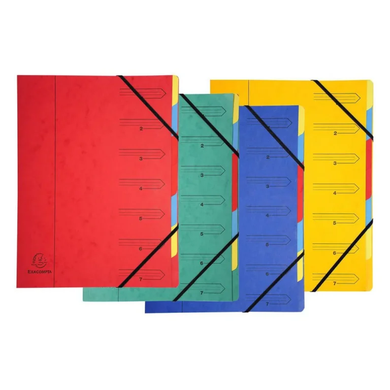 Sorteringsmappe EXACOMPTA 355g 7delt(12)
