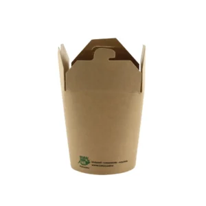 Takeawayboks PURE papp foldet 230ml (25)