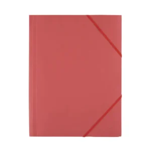 Strikkmappe D.RECT PP A4 3 klaff rød