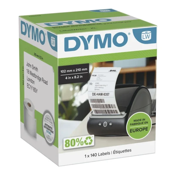 Etikett DYMO LW XL DHL Frakt 102x210mm