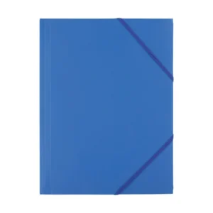 Strikkmappe D.RECT PP A4 3 klaff blå