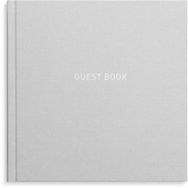 Gjestebok Ulinj 180x180mm Grå