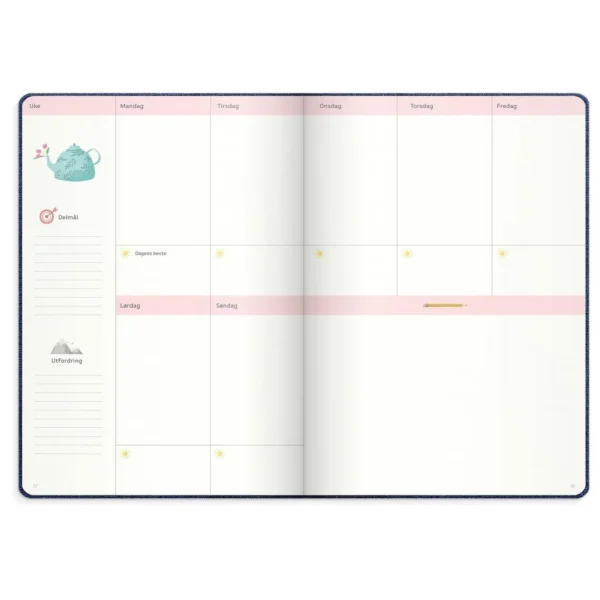 Ukekalender GRIEG C5 Dream and Do blå