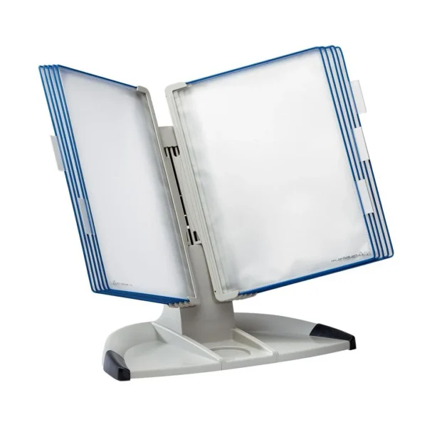 Bordstativ TARIFOLD T-office blå lommer