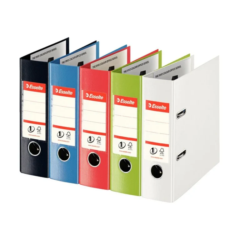 Brevordner ESSELTE No1 A5 75mm sk. blå - Bilde 3