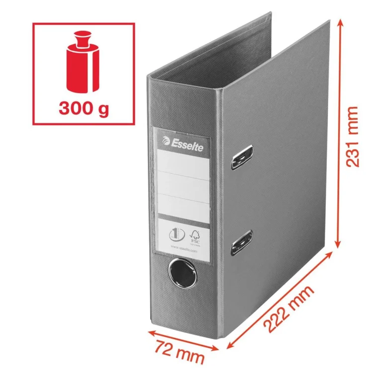 Brevordner ESSELTE No1 A5 75mm sk. blå - Bilde 4