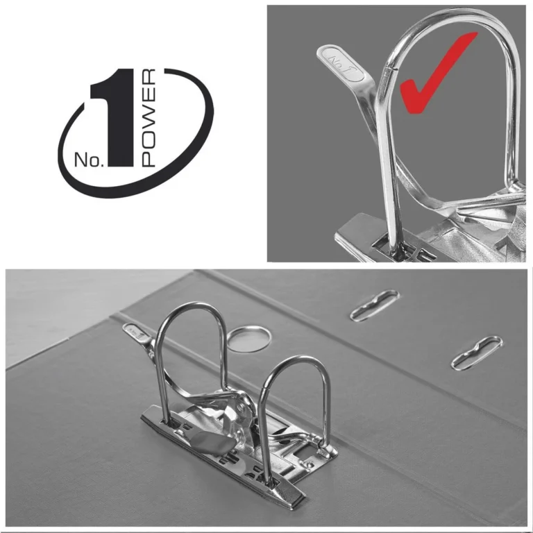 Brevordner ESSELTE No1 A5 75mm sk. rød - Bilde 7