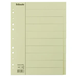 Skilleblad ESSELTE A4 10-delt manilla