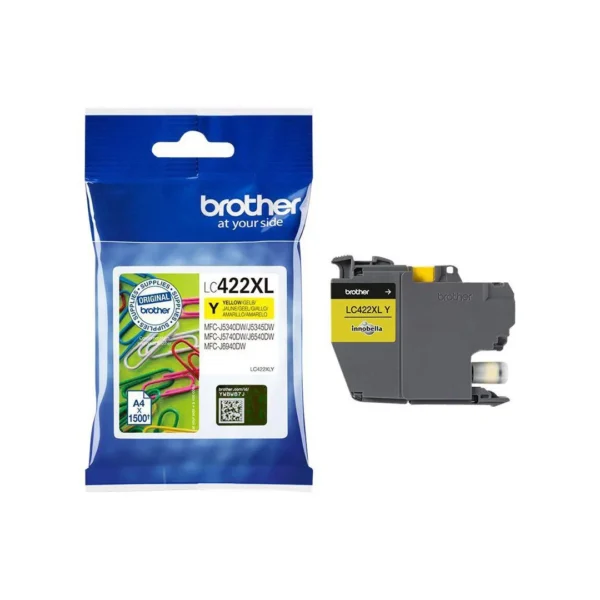 Blekk BROTHER XL LC422XLY Gul