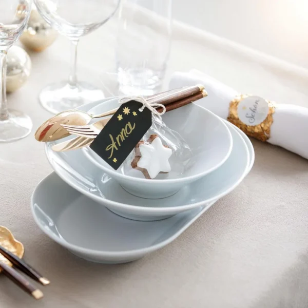 Etikett AVERY dekor gullstjerner ass (2)