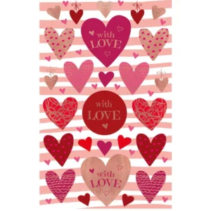 Etikett AVERY dekor hjerter love