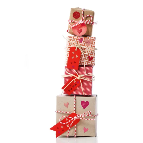 Etikett AVERY dekor hjerter love