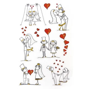 Etikett AVERY dekor bryllup