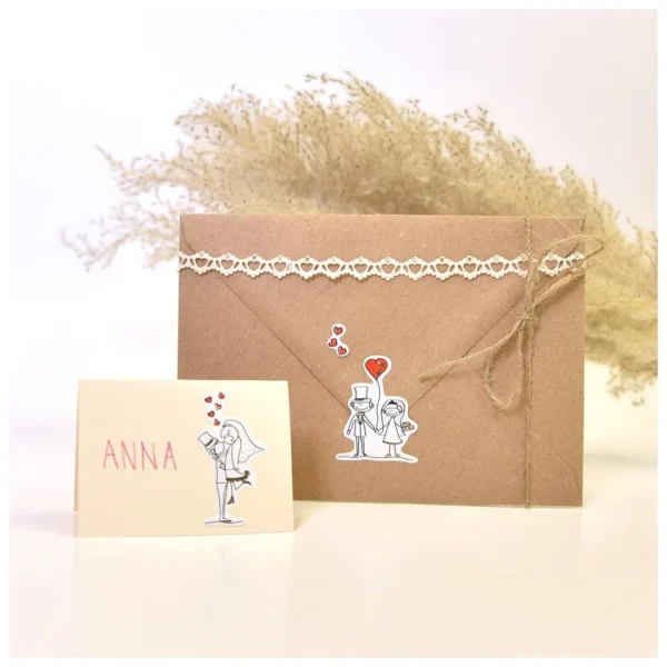 Etikett AVERY dekor bryllup