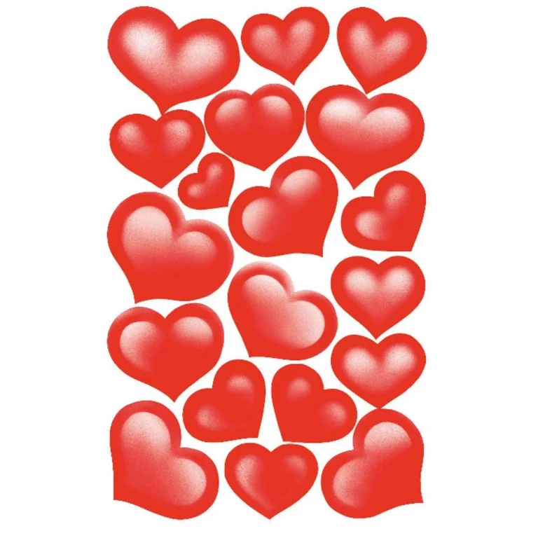 Etikett AVERY dekor hjerter glitter (2) - Bilde 2